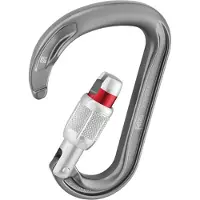 Petzl Schroefslot karabijnhaak Attache Grijs