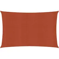 vidaXL Zonnezeil 160 g/m² rechthoekig 3,5x5 m HDPE terracottakleurig