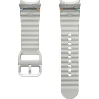 Samsung Originele Sport Band voor de Galaxy Watch 4 / 5 / 6 / 7 / FE (20 mm) - Maat S/M - Zilver