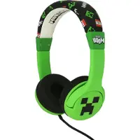 OTL TECHNOLOGIES Minecraft- kinderkoptelefoon met volumebegrenzing - verstelbaar - comfortabel