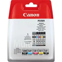Canon Pack van 5 inktcartridges PGI-580 / CLI-581 PGBK/Zwart/Cyaan/Magenta/Geel