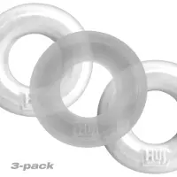 Hünkyjunk - Cockring - 3 stuks - Wit/Transparant