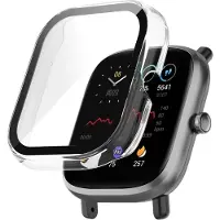 Strap-it Hard case hoesje met glasplaatje - geschikt voor de Amazfit Bip U / Bip U Pro - transparant