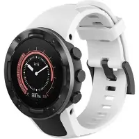 Strap-it Siliconen Smartwatch bandje - Geschikt voor Suunto 5 siliconen bandje - wit - Horlogeband / Polsband / Armband