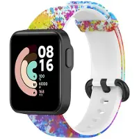 Strap-it Siliconen Smartwatch bandje - Geschikt voor Painted Xiaomi Mi Watch Lite bandje - Horlogeband / Polsband / Armband
