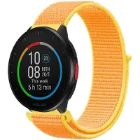 Strap-it Nylon bandje geschikt voor Polar Ignite / Ignite 2 / Ignite 3 / Unite / Polar Pacer - Geel