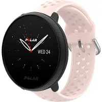 Strap-it Siliconen sport bandje met gaatjes - Geschikt voor Polar Ignite / Ignite 2 / Ignite 3 / Polar Pacer / Polar Unite bandje - Sport bandje - LIchtroze