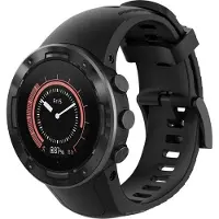Strap-it Siliconen Smartwatch bandje - Geschikt voor Suunto 5 siliconen bandje - zwart - Horlogeband / Polsband / Armband
