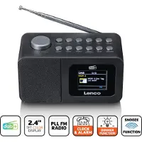 Lenco CR-625BK DAB+/FM Radio wekker