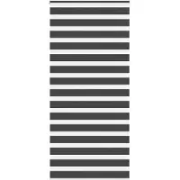 vidaXL Zebra rolgordijn 100x200 cm stofbreedte 95,9 cm zwart