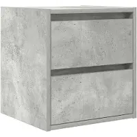 vidaXL Nachtkastje wandgemonteerd 38x34x40 cm betongrijs