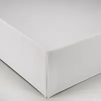 Belmarti geplooide bedrok 90 x 200 cm - 32 cm hoog - ivoor