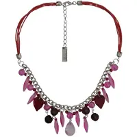 Behave - Ketting met facet geslepen kralen en hangertjes - Trendy sieraden - Nikkelvrij - 40 cm + 5 cm verlengketting