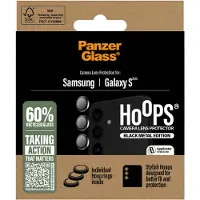 PanzerGlass Hoops Optic Rings Camera Protector voor de Samsung Galaxy S25 - Zwart
