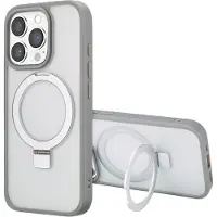 Accezz Ring Stand Backcover met MagSafe voor de Apple iPhone 16 Pro Max - Grijs