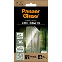 PanzerGlass Matrix Recycled Ultra-Wide Fit Anti-Bacterial Screenprotector incl. applicator voor de Samsung Galaxy S25 Plus