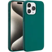 Accezz Liquid Silicone Backcover met MagSafe voor de Apple iPhone 15 Pro Max - Forest Green
