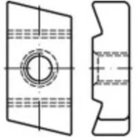 Toolcraft 161573 Schroefplaten voor hamerkopschroeven M12 Staal Galvanisch verzinkt 50 stuk(s)
