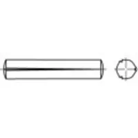 Toolcraft 136001 Gekerfde conische pen (Ø x l) 6 mm x 55 mm Staal 100 stuk(s)