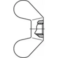 Toolcraft 106235 Vleugelmoer M14 DIN 315 Kneedbaar 50 stuk(s)