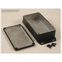Hammond Electronics 1590WBFBK Universele behuizing 111.5 x 59.5 x 31 Aluminium Zwart 1 stuk(s)