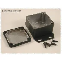 Hammond Electronics 1590WLBFBK Universele behuizing 50.5 x 50.5 x 31 Aluminium Zwart 1 stuk(s)