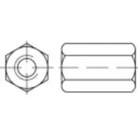 Toolcraft 138221 Zeskantmoeren M8 DIN 6334 Staal 100 stuk(s)