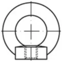 Toolcraft 109421 Ringmoeren M33 DIN 582 Staal 1 stuk(s)