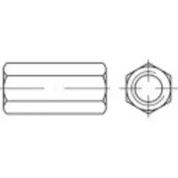 Toolcraft 155968 Verbindingsmof M6 25 mm Staal Galvanisch verzinkt 100 stuk(s)