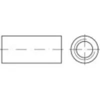 Toolcraft 157330 Verbindingsmof M8 40 mm Staal Galvanisch verzinkt 100 stuk(s)