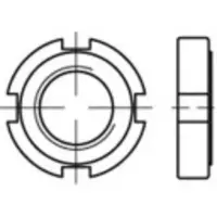 Toolcraft 137222 Kruisgleufmoeren M26 DIN 1804 Staal 10 stuk(s)