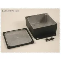 Hammond Electronics 1590WYFBK Universele behuizing 92 x 92 x 42 Aluminium Zwart 1 stuk(s)