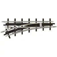 Busch H0f veldbaan rails 12341 Wissel, Links 66.6 mm 1 stuk(s)