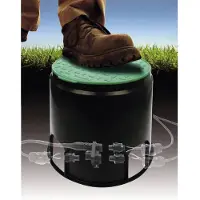 Heitronic 21035 Vloerinbouwdoos Zwart, Groen