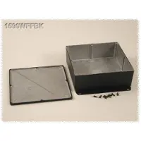 Hammond Electronics 1590WFFBK Universele behuizing 187.5 x 187.5 x 67 Aluminium Zwart 1 stuk(s)