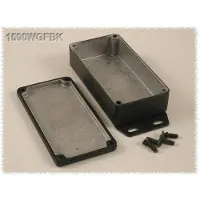 Hammond Electronics 1590WGFBK Universele behuizing 100 x 50 x 25 Aluminium Zwart 1 stuk(s)
