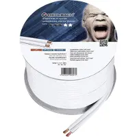 OEHLBACH 307, LS kabel 2x4mm², 20m, wit