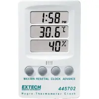 Extech 445702 445702 Thermo- en hygrometer Wit