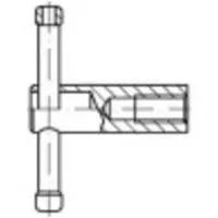 Toolcraft 137875 Knevelmoer M12 DIN 6307 Staal Gebruineerd 1 stuk(s)