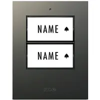M-E Modern-Electronics 41305 Zender voor Draadloze deurbel Verlicht, Met naambord