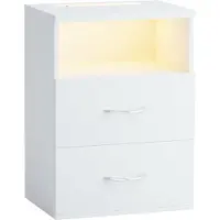 Casaria Nachtkastje Jamie Wit 55x40x28cm
