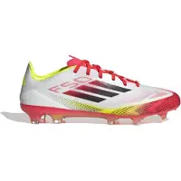 Adidas F50 Pro Gras Voetbalschoenen (FG) Wit Rood Zwart Geel
