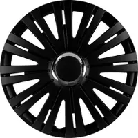 IWH Wieldoppen Monaco zwart/chroom 16 inch (40,64 cm)