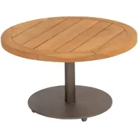 4 Seasons Outdoor Volta lounge tuintafel met middenpoot 60xH35 cm aluminium terre