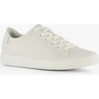 Ecco Soft Classic leren dames veterschoenen wit maat 39