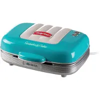Ariete 1972/01 - 50's Style tosti apparaat - ook voor donuts & muffins - 700W - 3 verwisselbare platen - licht blauw