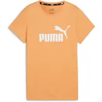 Puma Ess Logo T-shirt Met Korte Mouwen Oranje M Vrouw
