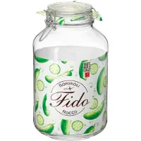 Bormioli Rocco Voorraad/weckpot - glas - transparant - 28 x 15 cm - 4 L