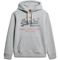 Superdry Sweatshirt 'Heritage' blauw gemêleerd / grijs gemêleerd / rood gemêleerd