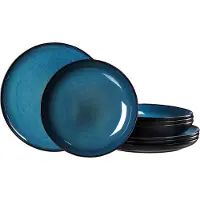 Ritzenhoff & Breker Eetservies Gambia Reactief glazuur, elk exemplaar is uniek (set, 8-delig)